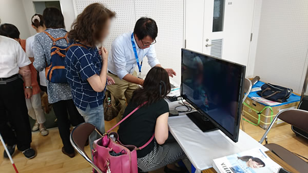 写真：パナソニックブース体験会の様子