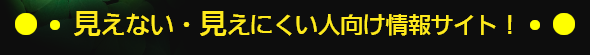 見えない　見えにくい人向け情報サイト