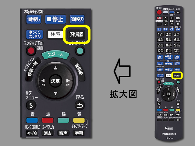 手順②　予約確認ボタンの位置