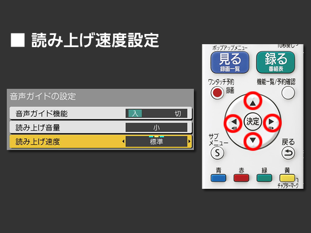 手順⑦　読み上げ速度設定