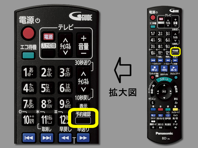 手順②　予約確認ボタンの位置
