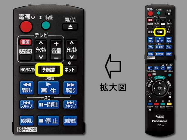 手順②　予約確認ボタンの位置