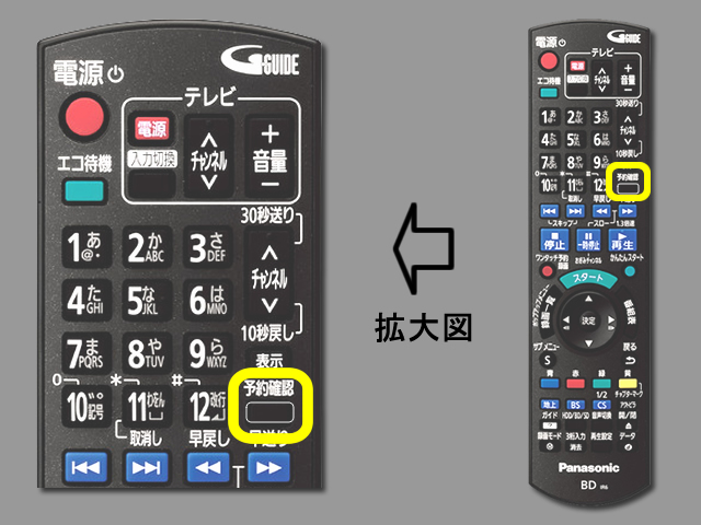 手順②　予約確認ボタンの位置