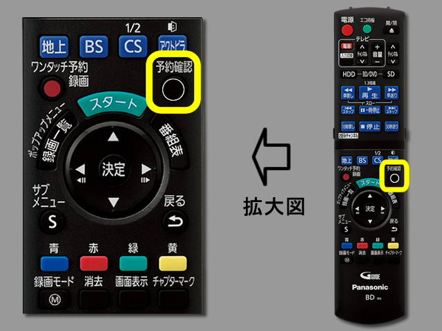 手順②　予約確認ボタンの位置