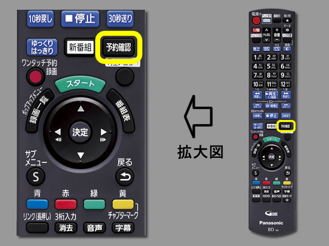 手順②　予約確認ボタンの位置