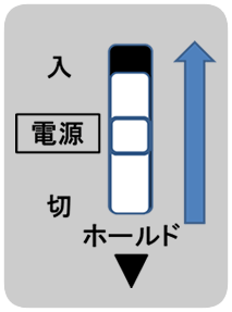 電源を入れる図解