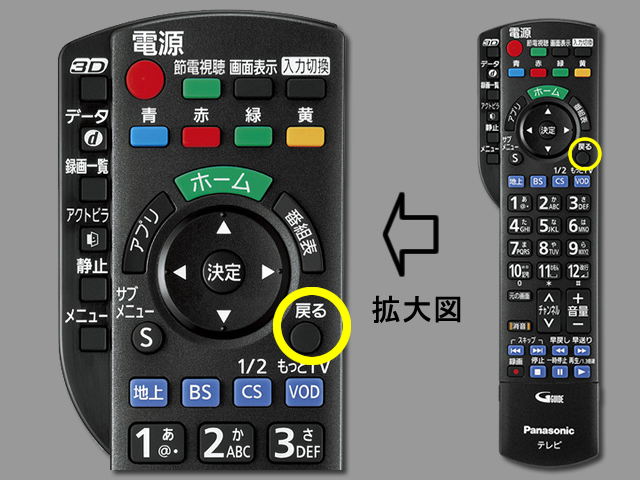 手順⑨　戻るボタンで設定終了