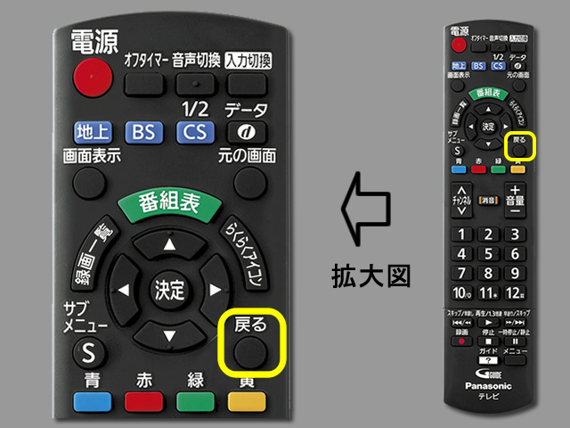 手順⑨　戻るボタンで設定終了
