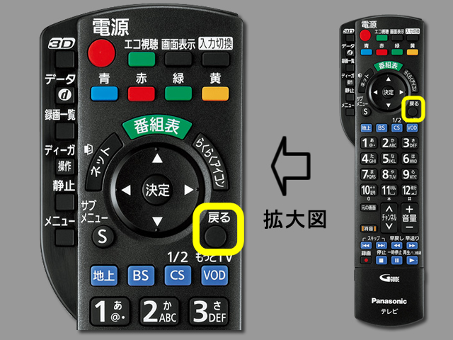 手順⑨　戻るボタンで設定終了