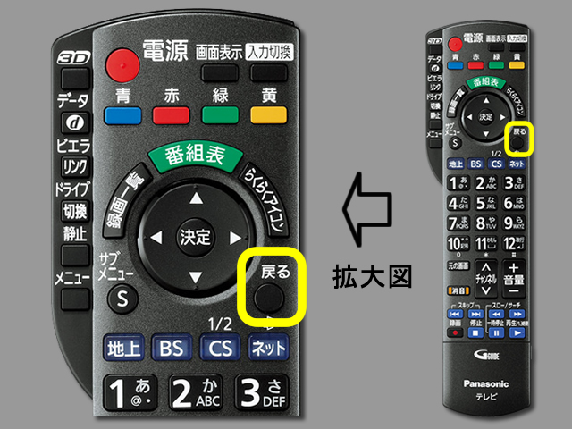 手順⑨　戻るボタンで設定終了