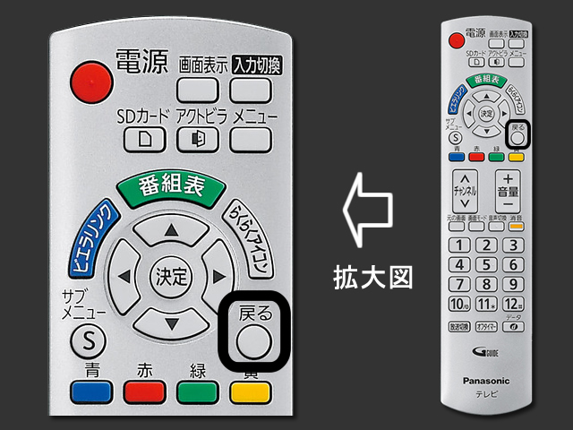 手順⑨　戻るボタンで設定終了