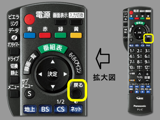 手順⑨　戻るボタンで設定終了