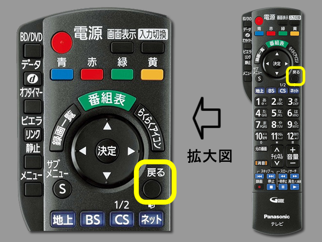 手順⑨　戻るボタンで設定終了