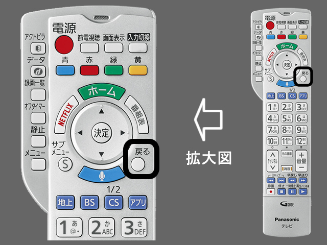 手順⑨　戻るボタンで設定終了