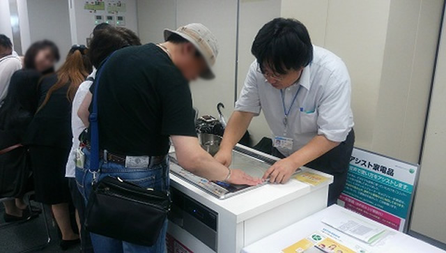 三菱電機　商品紹介風景